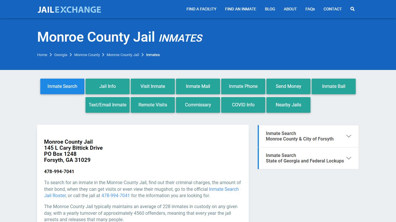 Monroe County Jail Inmates | Arrests | Mugshots | GA